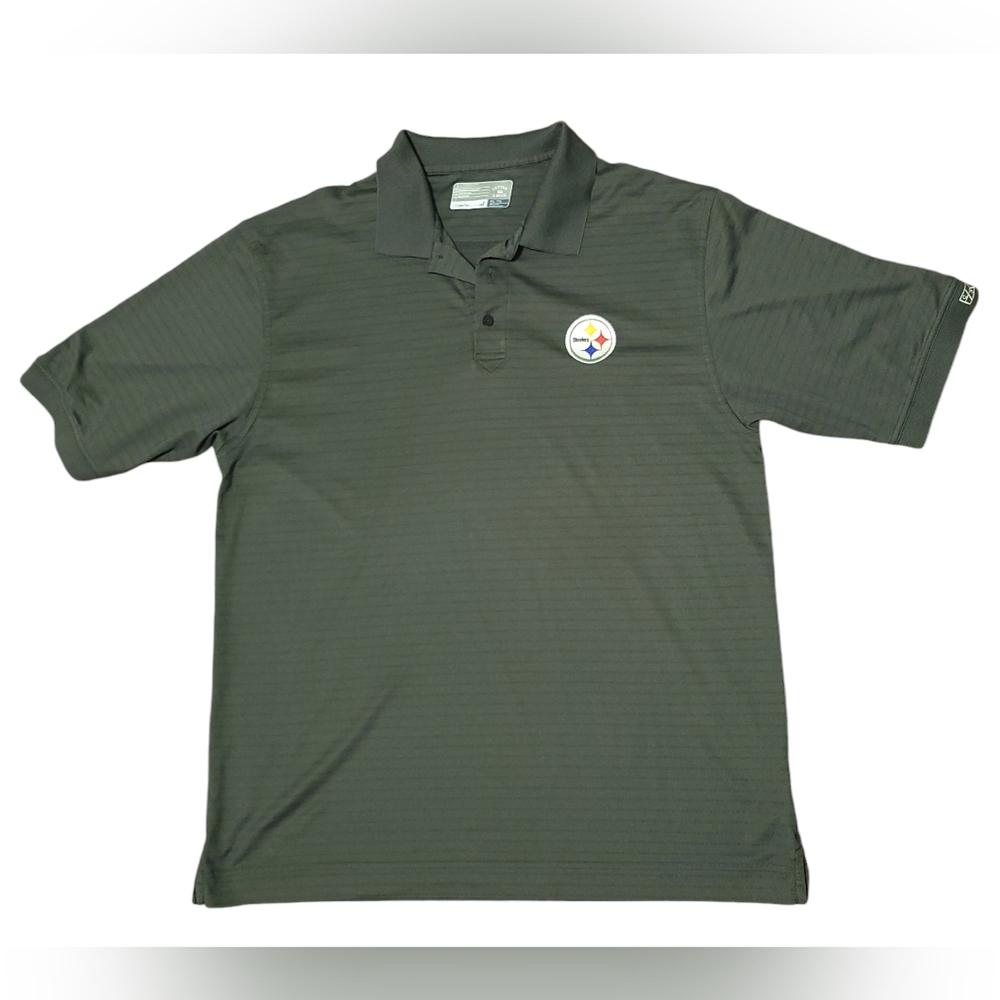 Cutter & Buck NFL Pittsburg Steelers Men's  Gray Polo Shirt Dry Tech XXL